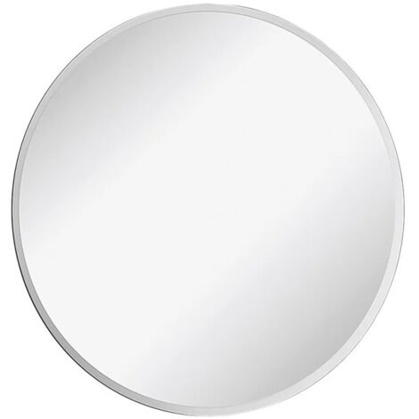Specchio rotondo 60 cm reversibile biselattura di 2,5 cm