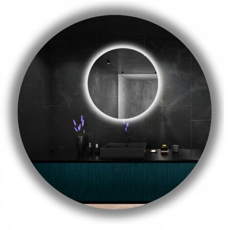 Specchio rotondo illuminato a LED FI 100 per bagno impermeabile IP67