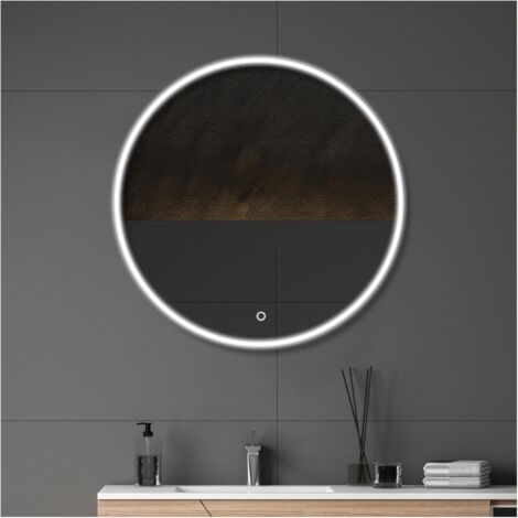 Specchio rotondo LED D60/70/80cm con cornice retroilluminata ORAYA