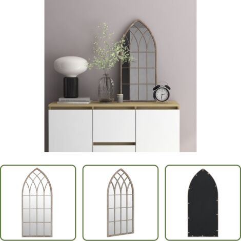 Specchio sabbia -  Specchio Sabbia 70x30 cm Ferro per Uso Interno