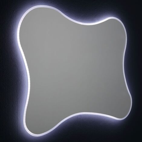 Specchio sagomato 120x90 con cornice led
