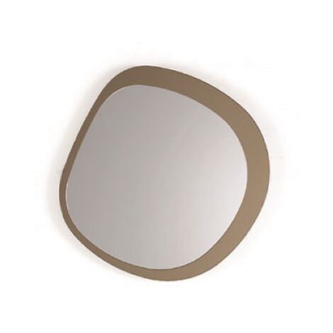 Specchio sagomato 45x46 cm FILL con cornice Bronzo