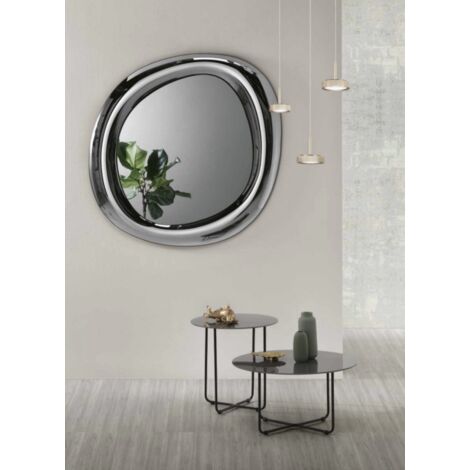 Specchio sagomato MOVE 108x120 cm con cornice curva Fume'