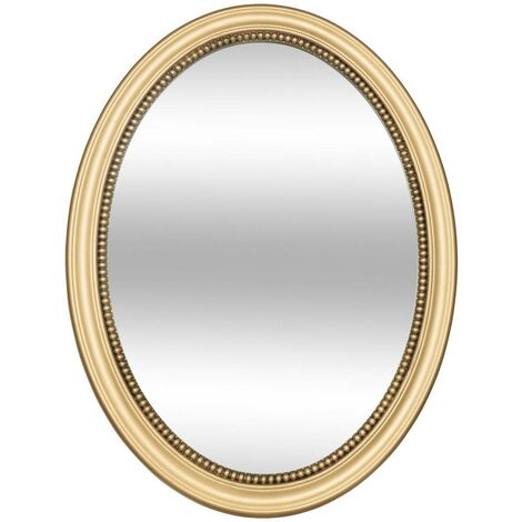 Specchio sagomato rotondo victoria 53x40cm oro - Atmosphera créateur d'intérieur