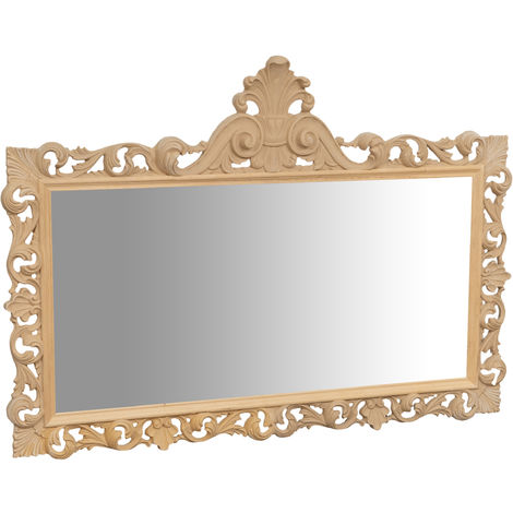 Specchio shabby 150x110x8 cm Made in Italy Specchio vintage da parete specchio grande da parete Specchio da parete orizzontale