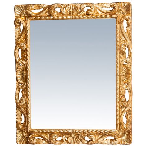 Specchio da parete barocco diviso 76 x 76 cm oro - specchio dorato