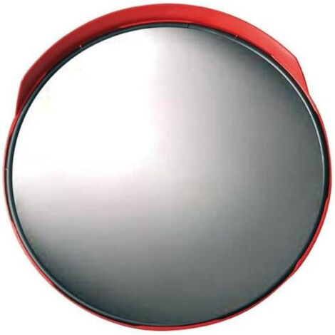 Specchio Convesso Sicurezza 45cm Relaxdays - Infrangibile, Per Interni, Rosso, Con Supporto Parete - Foto 8