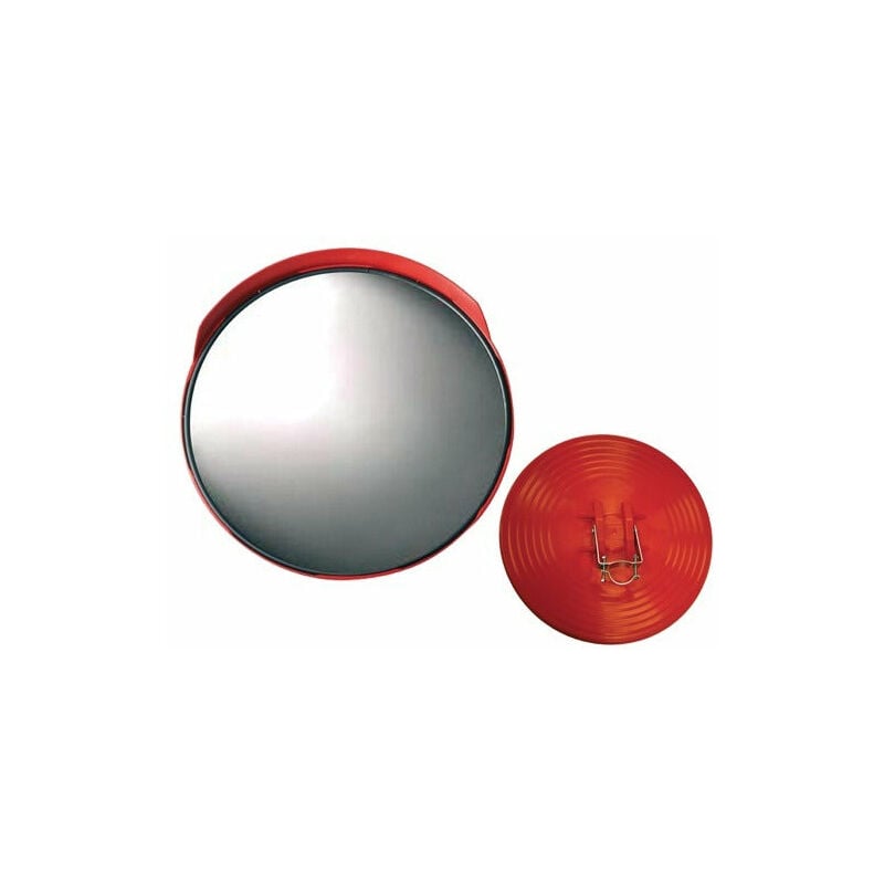 Specchio stradale per pali parabolico con visiera - Ø80 cm