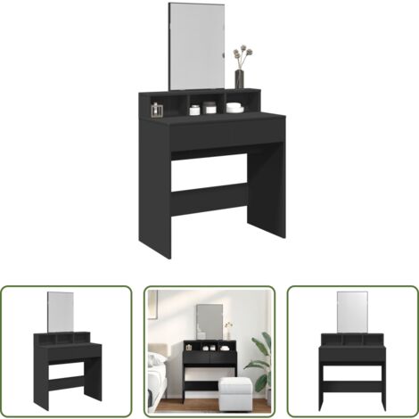 Specchio -  Toeletta con Specchio Nero 80x41x144,5 cm