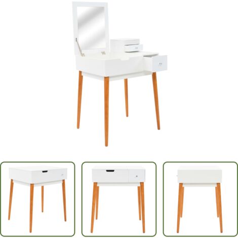 Specchio -  Toletta con Specchio in MDF 60x50x86 cm