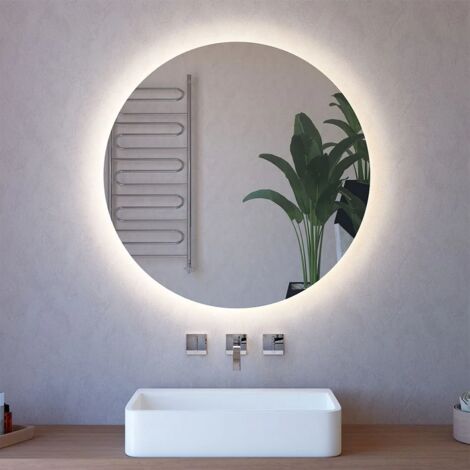 Specchio Bagno LED 60x80 Cm - Retroilluminato, Touch, Telaio ABS, Made In Italy - Foto 2