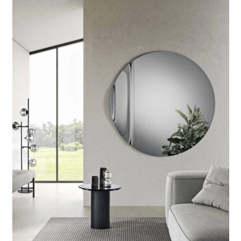 Specchio tondo con onda D150 cm SPIN Fume'