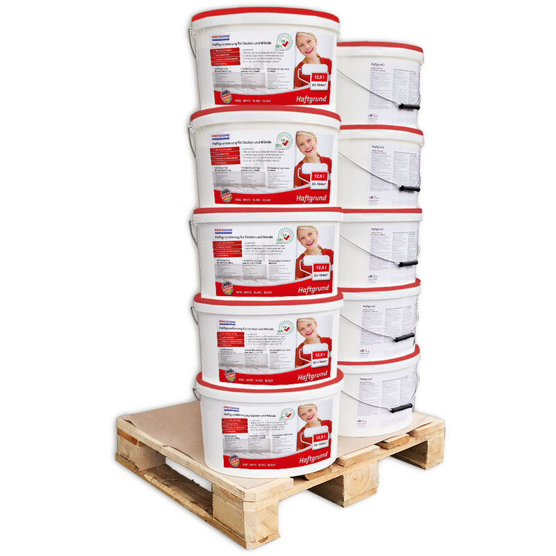 E-delux - Special adhesion promoter profhome 300-22-10 primer for interior walls and heavyweight wallpaper white 125 ltr for max 830 - 1040 sqm