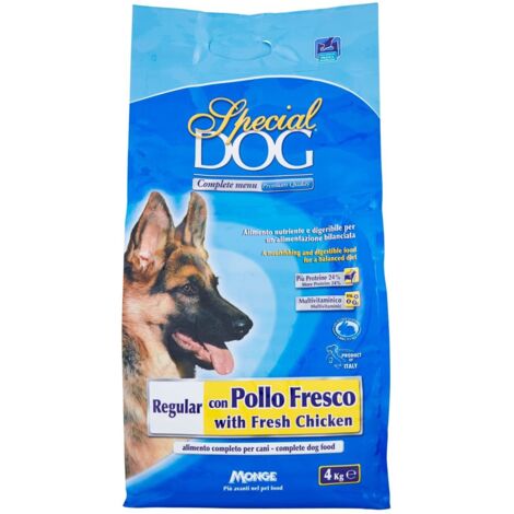 SPECIAL DOG CROCCHETTE CON POLLO FRESCO PREMIUM IN FORMATO DA 4 KG CON + PROTEINE
