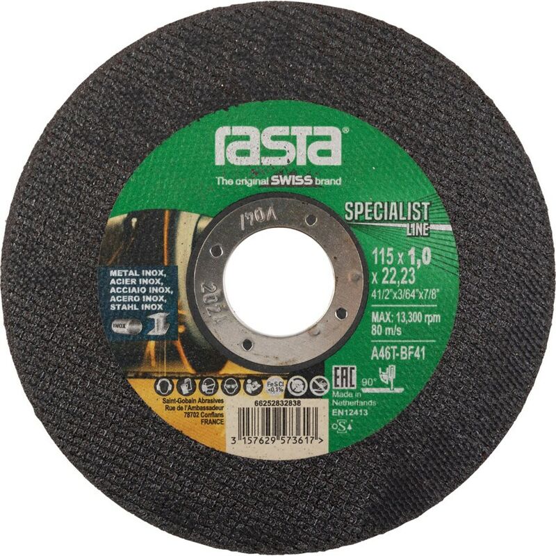 2342RA 180X1.6X22.2MM Type-41 AA46T Cutting Disc - Rasta