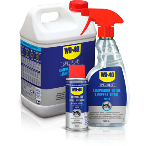 Specialist Motorbike Limpiador Total 5 litros + Pulverizador 500ml + Muestra abrillantador de Silicona de regalo