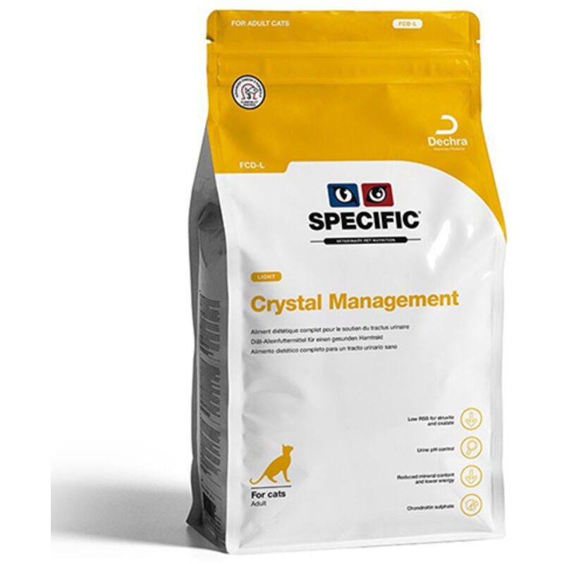 

Pienso para Gatos CRYSTAL MANAGEMENT LIGHT FCD-L, 14 (2 x 7 kg) - Specific