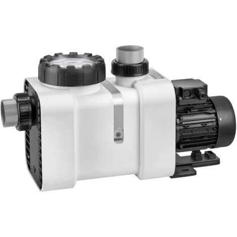 Speck Pompe piscine BADU Delta 17 mono - 0,6 HP / 0,55 kW - Débit 17 m³/h - Raccords 63 mm - Couvercle Transparent avec LED