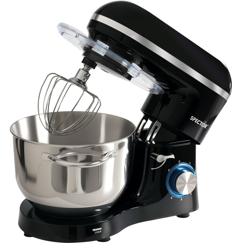 Spector Electric Stand Mixer 6.2L Stainless Steel Mixing Bowl 1400W 6 Speeds