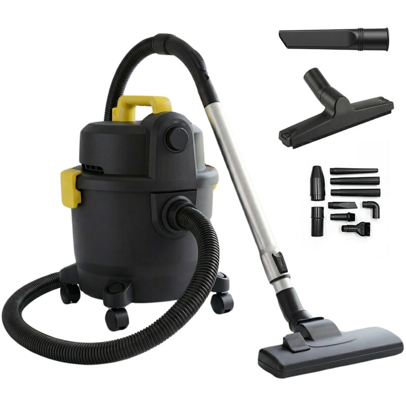 Spector Wet and Dry Cylinder Vacuum Cleaner Powerful Suction HEPA 1000W 15L