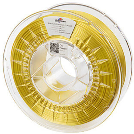 Spectrum FILAMENTS Spectrum Filaments 3D Filament PLA Silk 1.75mm Unmellow Yellow Gelb 1kg (80267)