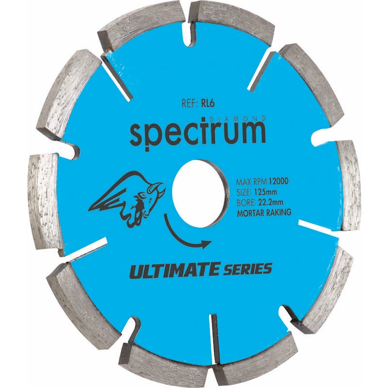 Ox Spectrum Ultimate + Dia Blade Mortar Raking - 125/22.23mm (1 Pack)