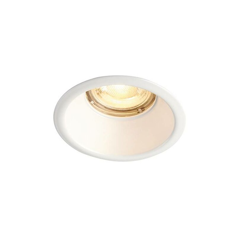 Saxby Speculo - led Fire Rated 1 Light Bathroom Recessed Downlight Matt White, Glass IP65