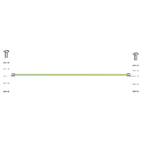 SPEE Combi- Kit de mise à la terre entre plastron et structure 6mm2 2xM5 1SZE990940B0140 ABB QAW007001