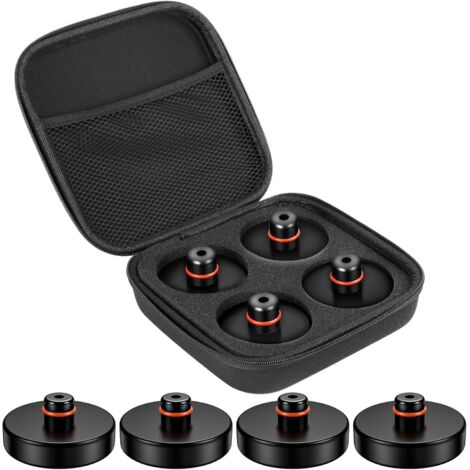 Speed 4-teilige Wagenheberauflagen aus Gummi für Tesla Model 3/Y/X/S, Wagenheberauflage-Adapter, Zubehör mit Aufbewahrungsbox, Wagenheberauflage, Rangierwagenheberauflage, Gummiauflage