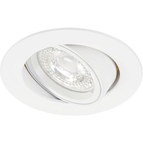 SPEED 70 R 12 Encastré GU5,3 rond basculant blanc Lpe non incl. ARIC 4899