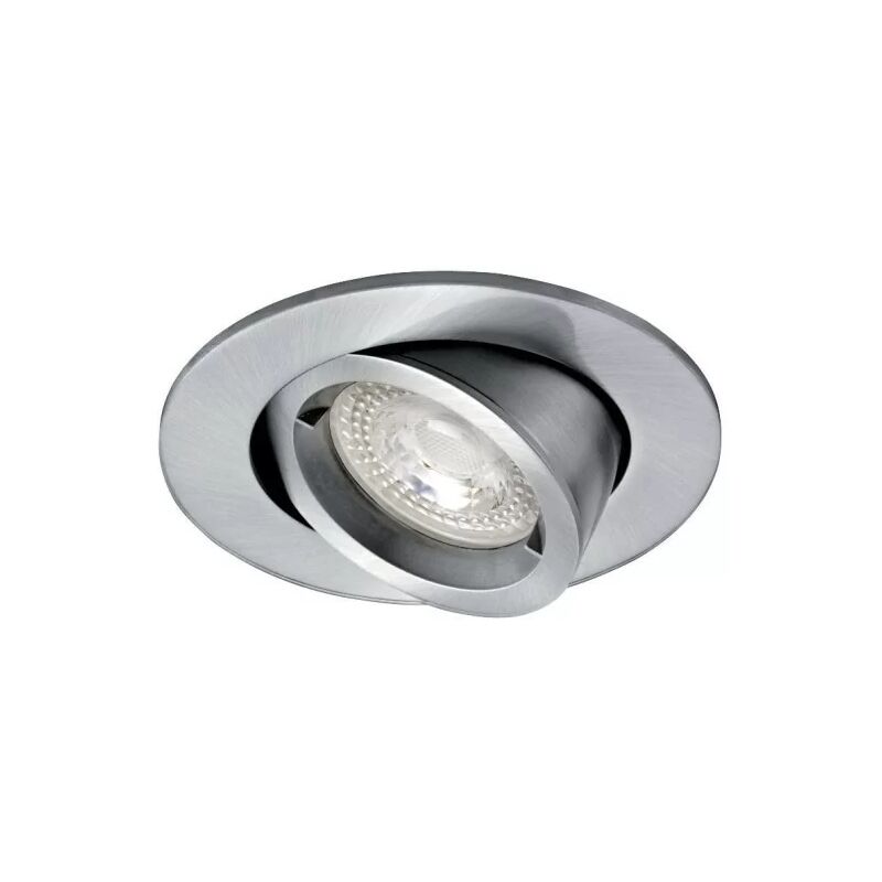 ARIC 4898 Speed 90 - Spot encastrable orientable ALU Nickel Satin 50W MAX GU10 - Ampoule non incluse