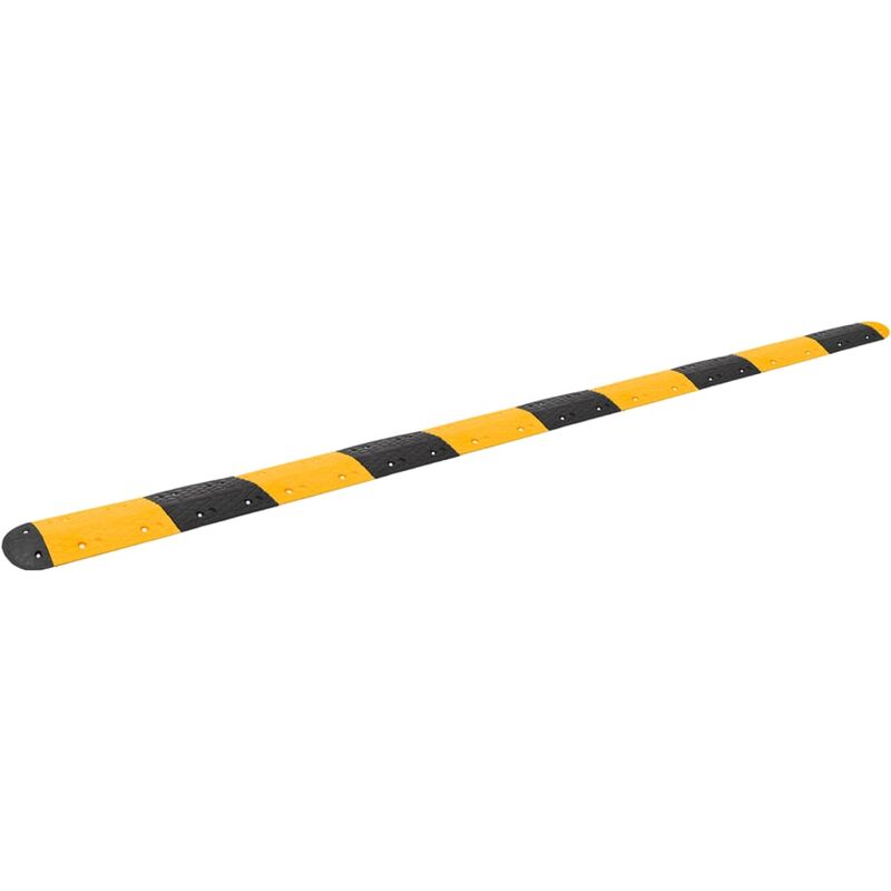 Speed Hump Yellow&Black 517x32.5x4 cm Rubber vidaXL