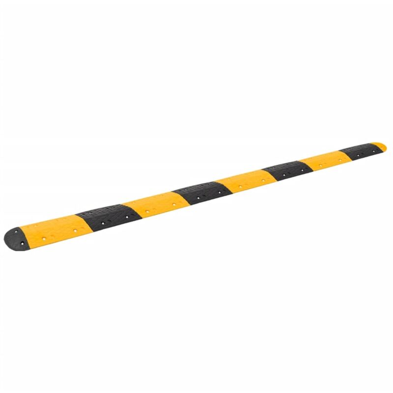 Speed Hump Yellow&Black 420x32.5x4 cm Rubber vidaXL