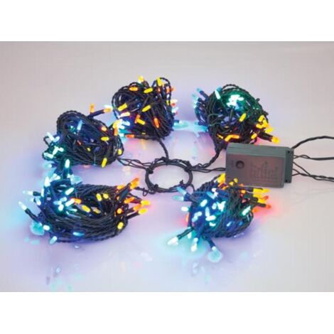 Speed Light LED - 220 LEDs - mehrfarbig - grünes Kabel - Modulator - 24 V (für Bäume von 180 cm)