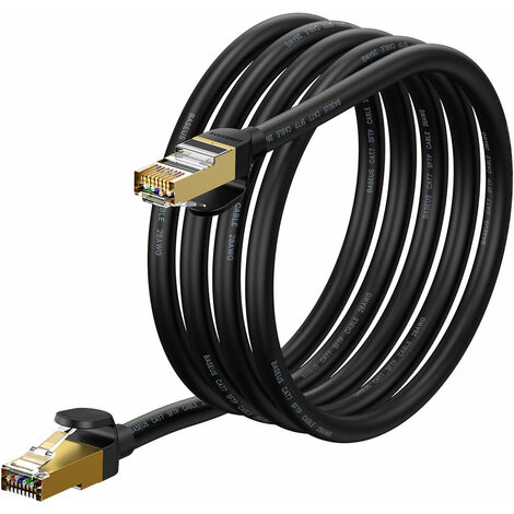 Speed Seven Netzwerkkabel RJ45 10Gbps 2m schwarz