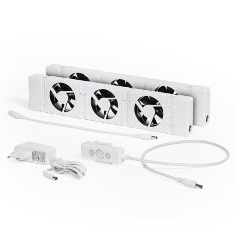 SPEEDCOMFORT Ventilateur de Radiateur, Lot de 2, silencieux