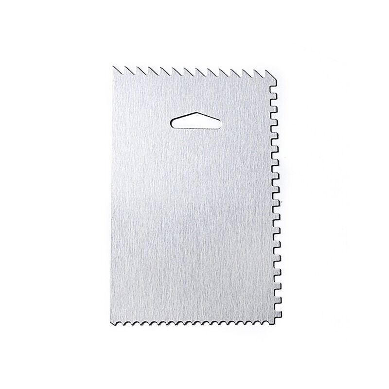 Raschietto per torta in alluminio a 4 lati pettine...