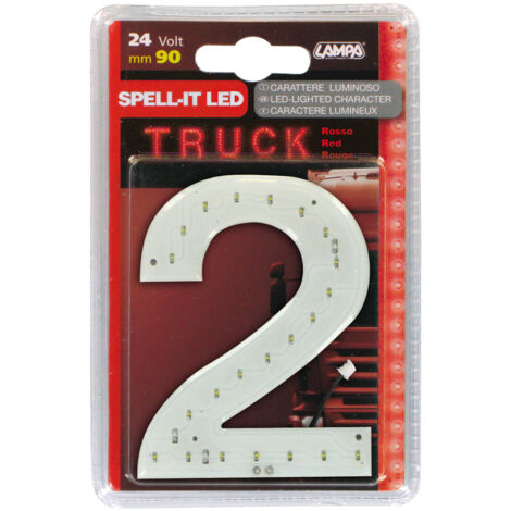 Spell-It Led, 90 mm, 24V - Rosso - 2