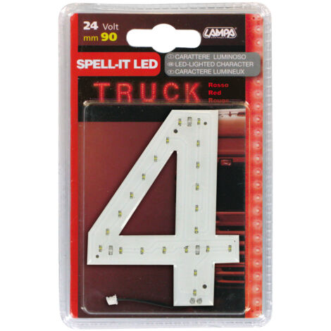 Spell-It Led, 90 mm, 24V - Rosso - 4