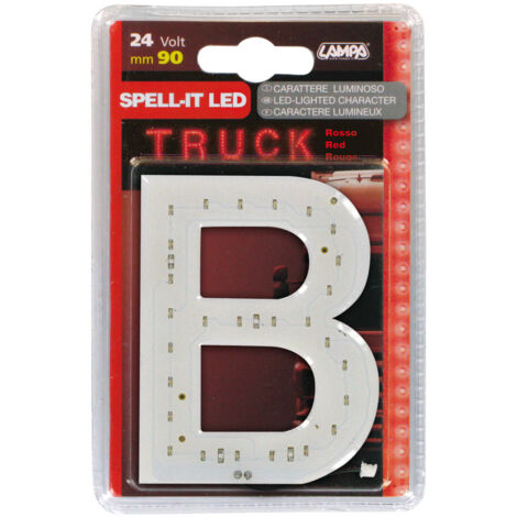 Spell-It Led, 90 mm, 24V - Rosso - B