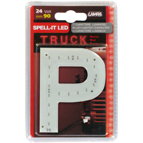 Spell-It Led, 90 mm, 24V - Rosso - P