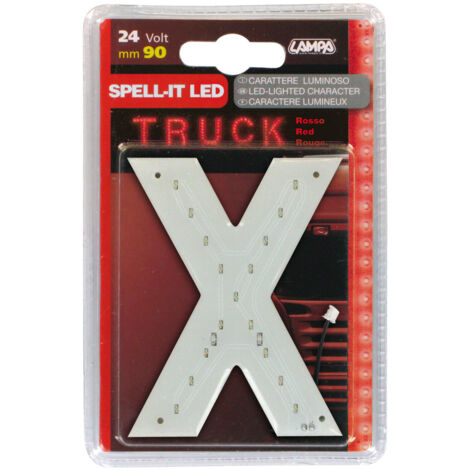 Spell-It Led, 90 mm, 24V - Rosso - X
