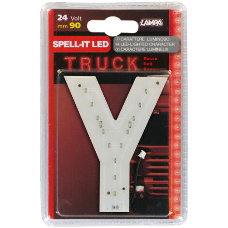 Spell-It Led, 90 mm, 24V - Rosso - Y