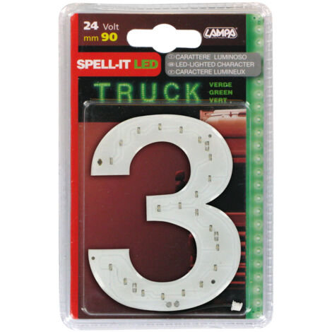 Spell-It Led, 90 mm, 24V - Verde - 3