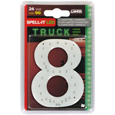Spell-It Led, 90 mm, 24V - Verde - 8