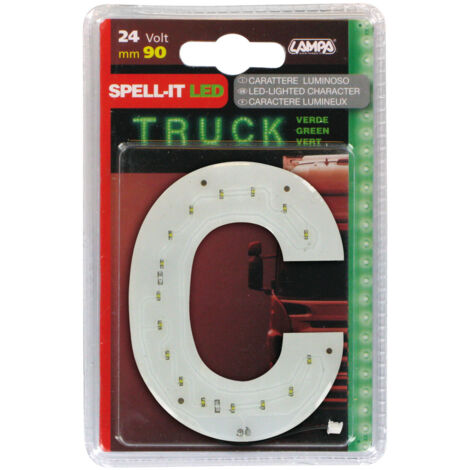 Spell-It Led, 90 mm, 24V - Verde - C