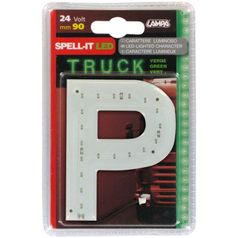 Spell-It Led, 90 mm, 24V - Verde - P
