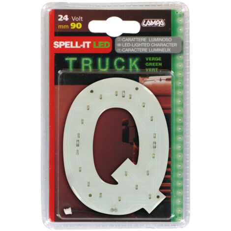 Spell-It Led, 90 mm, 24V - Verde - Q