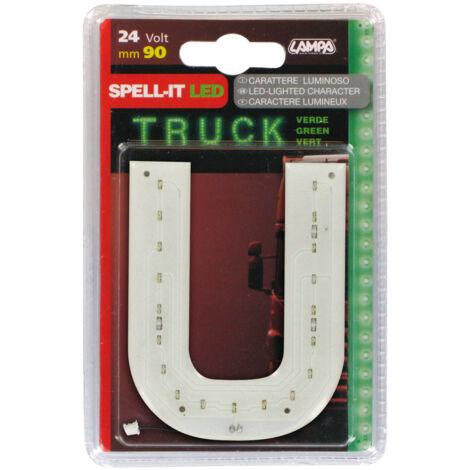 Spell-It Led, 90 mm, 24V - Verde - U