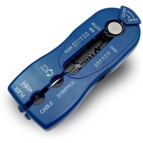Spellafili 2 in 1 per fili da 0,8 a 2,6 mm – Lama di precisione per una spelatura pulita – Apertura automatica a molla